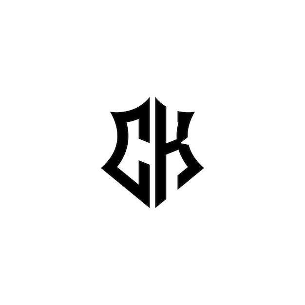 CK monograma diseño del logotipo letra texto nombre símbolo monocromo logotipo carácter alfabeto logotipo simple