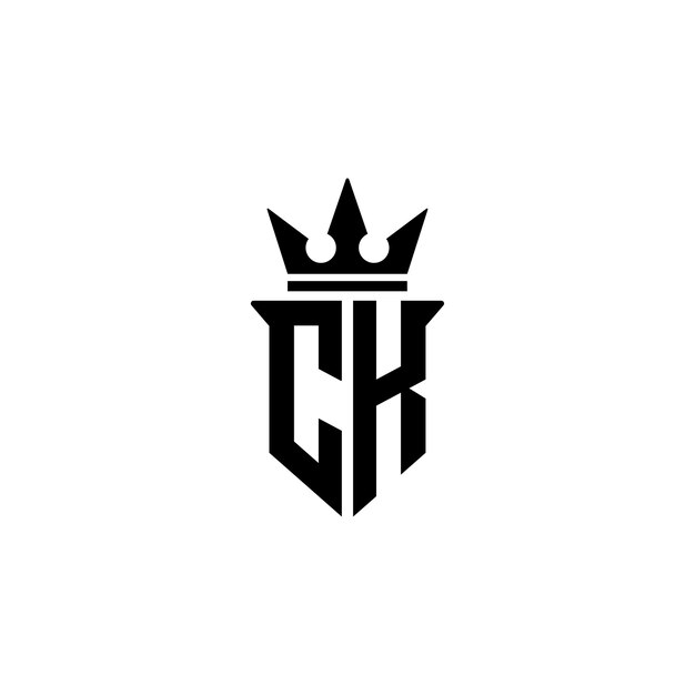 CK monograma diseño del logotipo letra texto nombre símbolo monocromo logotipo carácter alfabeto logotipo simple