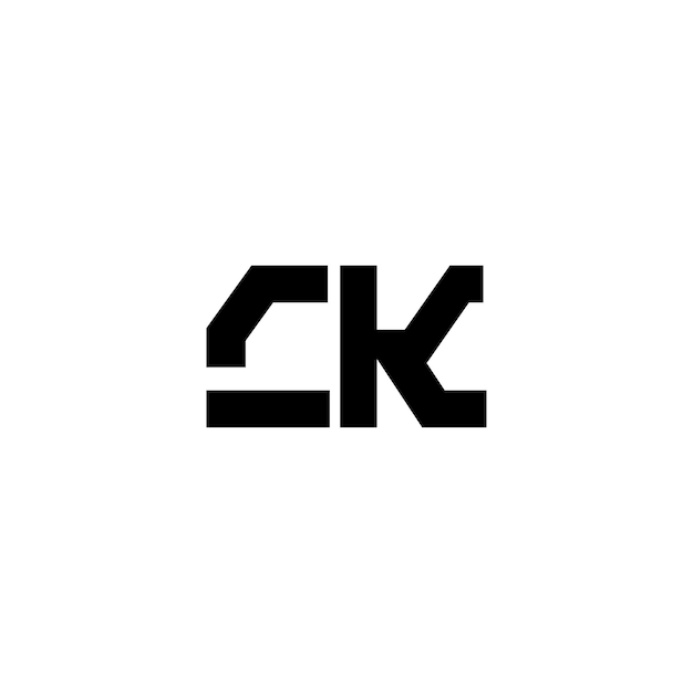 CK monograma diseño del logotipo letra texto nombre símbolo monocromo logotipo carácter alfabeto logotipo simple