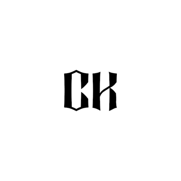 CK monograma diseño del logotipo letra texto nombre símbolo monocromo logotipo carácter alfabeto logotipo simple