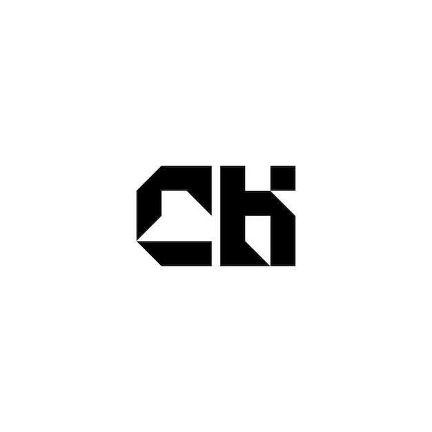 CK monograma diseño del logotipo letra texto nombre símbolo monocromo logotipo carácter alfabeto logotipo simple