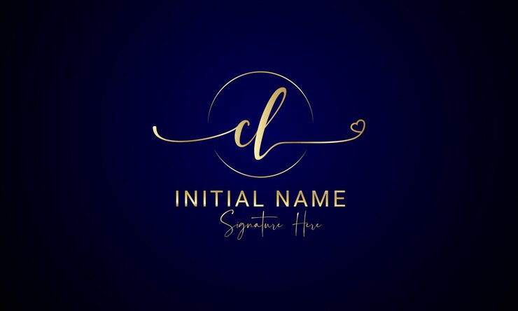 CL C y L Letra inicial LuxuryPremium Logotipo