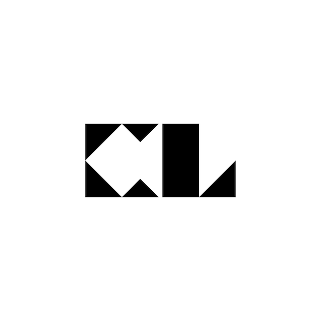 CL monograma logotipo diseño carta texto nombre símbolo monocromo logotipo alfabeto carácter simple logotipo