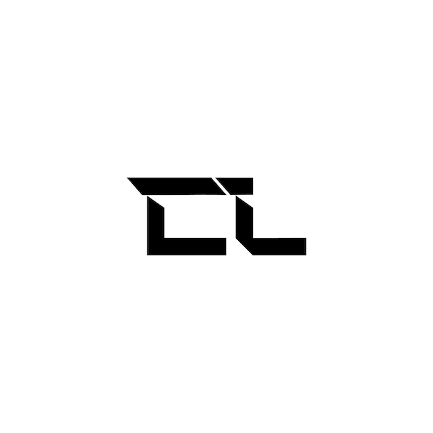 CL monograma logotipo diseño carta texto nombre símbolo monocromo logotipo alfabeto carácter simple logotipo