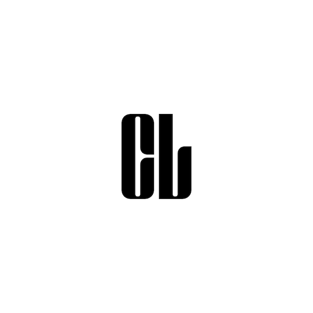 CL monograma logotipo diseño carta texto nombre símbolo monocromo logotipo alfabeto carácter simple logotipo