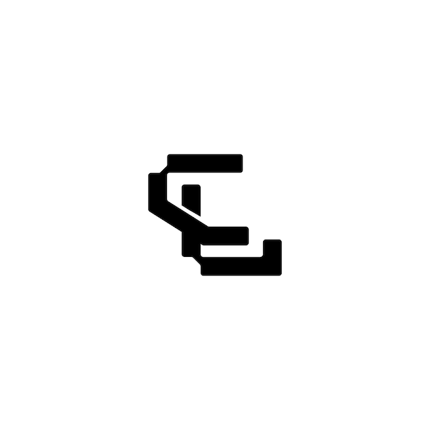 CL monograma logotipo diseño carta texto nombre símbolo monocromo logotipo alfabeto carácter simple logotipo
