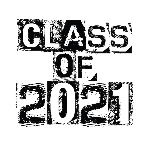 Clase de 2021 vector de diseño de camiseta