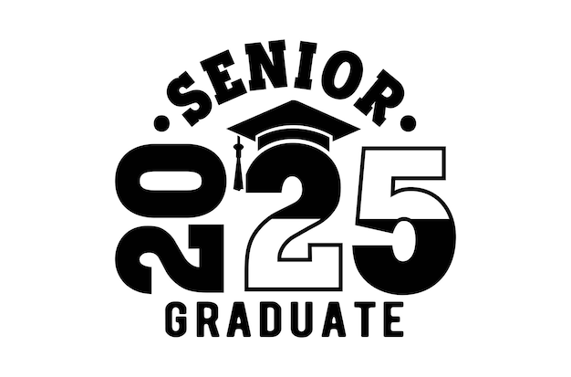 Clase de 2025 SVG Graduation SVG Senior 2k25 Svg Graduation Camiseta T silueta de Navidad SVG También conocido como SVG