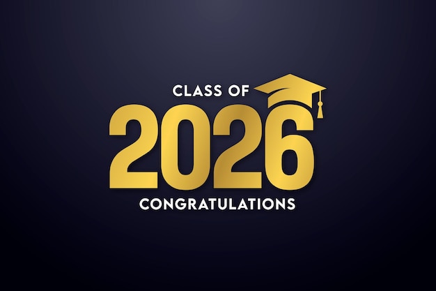 Clase de 2026 Felicitaciones Diseño de graduación