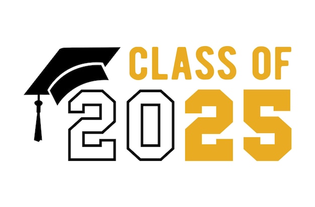 La clase superior de 2025 PNG Graduation SVG