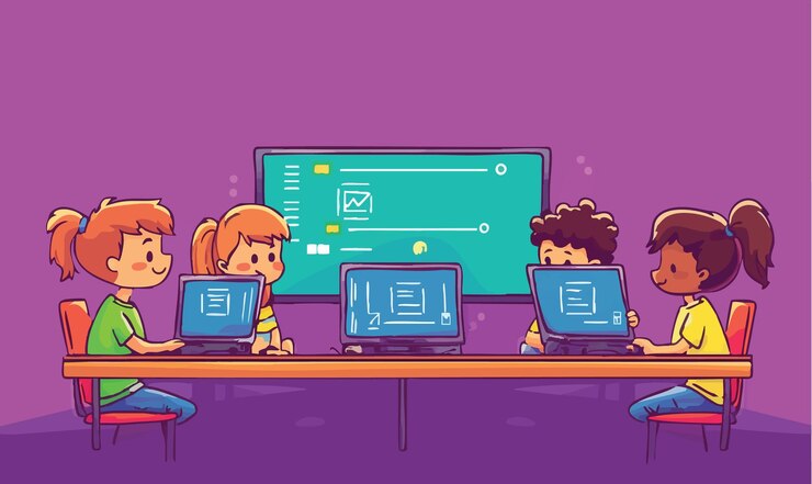 Vector clases de codificación atractivas para niños