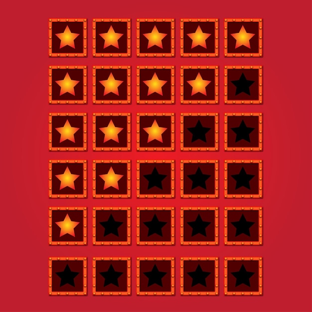 Clasificación de diseño de estrellas 5 estrellas Ligero