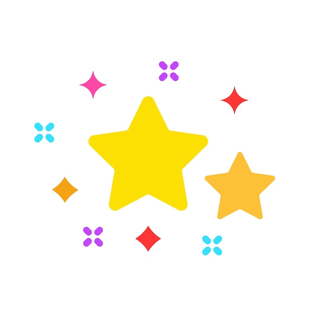 Clasificación con icono de línea de estrellas Favoritos excelencia dignidad gustos y puntuación icono de color vectorial en un fondo blanco para negocios