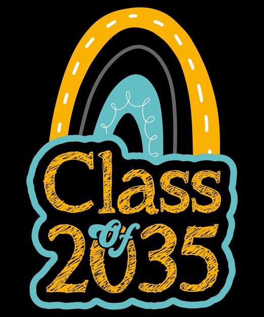 Vector class of 2035 shirt prek graduate camiseta de graduación preescolar