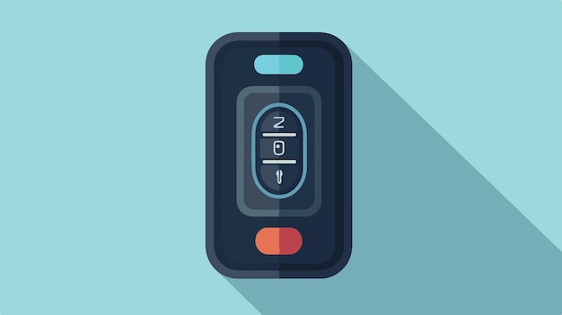 Clave de coche inteligente moderna sin llave con botones Accesorio de vehículo automovilístico En primer plano
