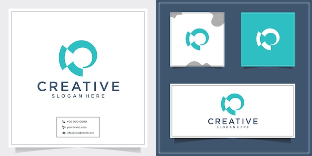 Clave de construcción de inspiración de diseño de logotipo P