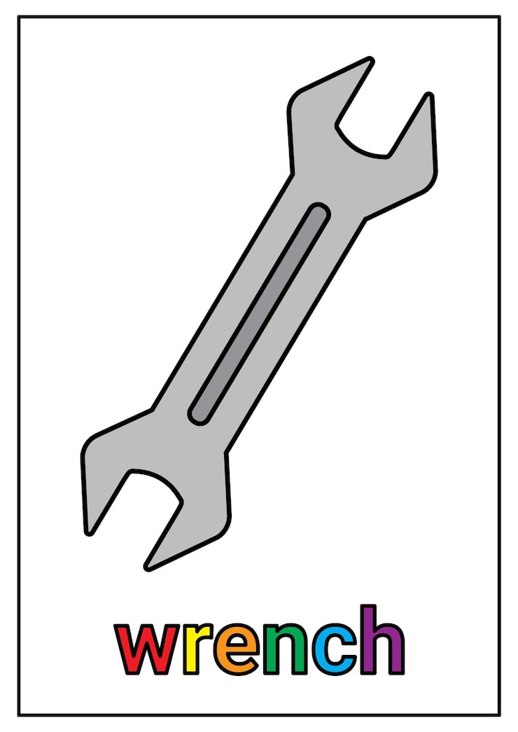 Vector clave de llave inglesa sencilla