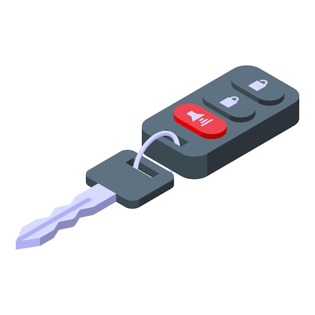Vector clave del nuevo icono automático vector isométrico tienda automática