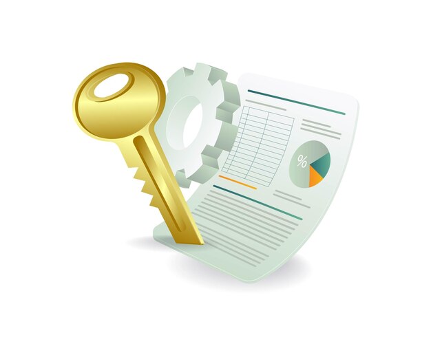 clave de seguridad de la hoja de datos importante
