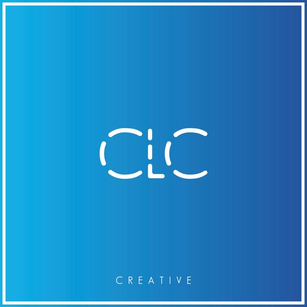 CLC Premium Vector último diseño de logotipo Diseño creativo de logotipo Ilustración vectorial Logotipo mínimo Monograma