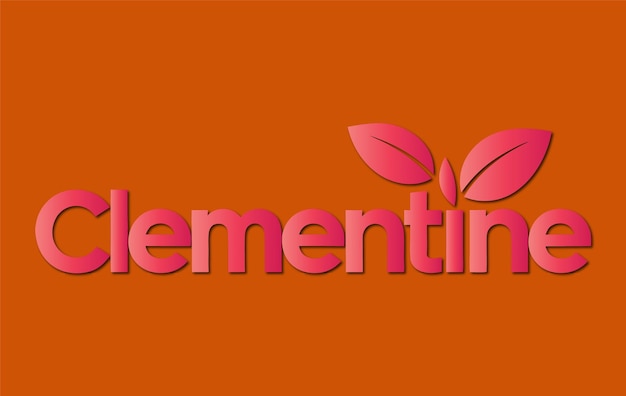 Clementine Fresh Natural Vitality Cuidado de la piel Panadería Logotipo libre