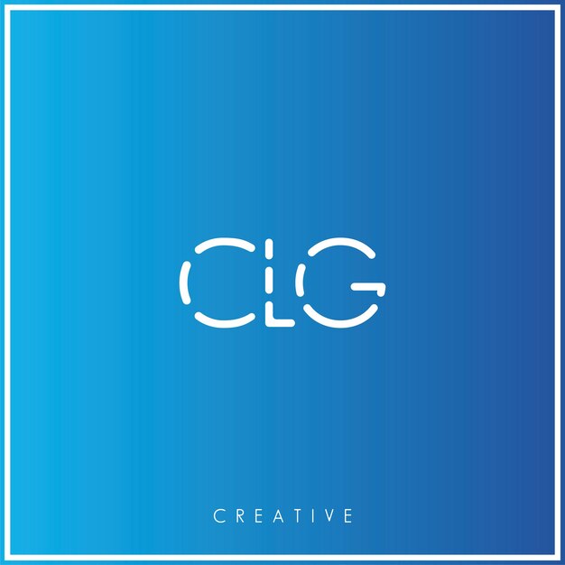 CLG Premium Vector último diseño de logotipo diseño creativo de logotipo ilustración vectorial monograma de logotipo mínimo