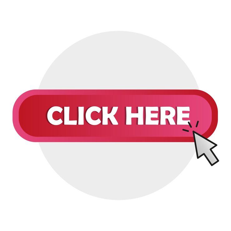 Vector click here button mouse cursor pointer red call to action vector web navigation