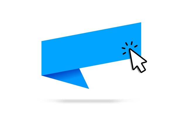 Click here web buttons with hand cursor Set of action button with arrow pointer Click button Mode