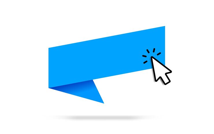 Vector click here web buttons with hand cursor set of action button with arrow pointer click button mode