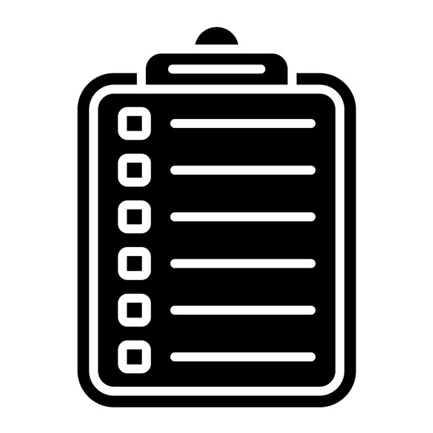 Cliente Breve Glifo Sólido Negro Ilustración