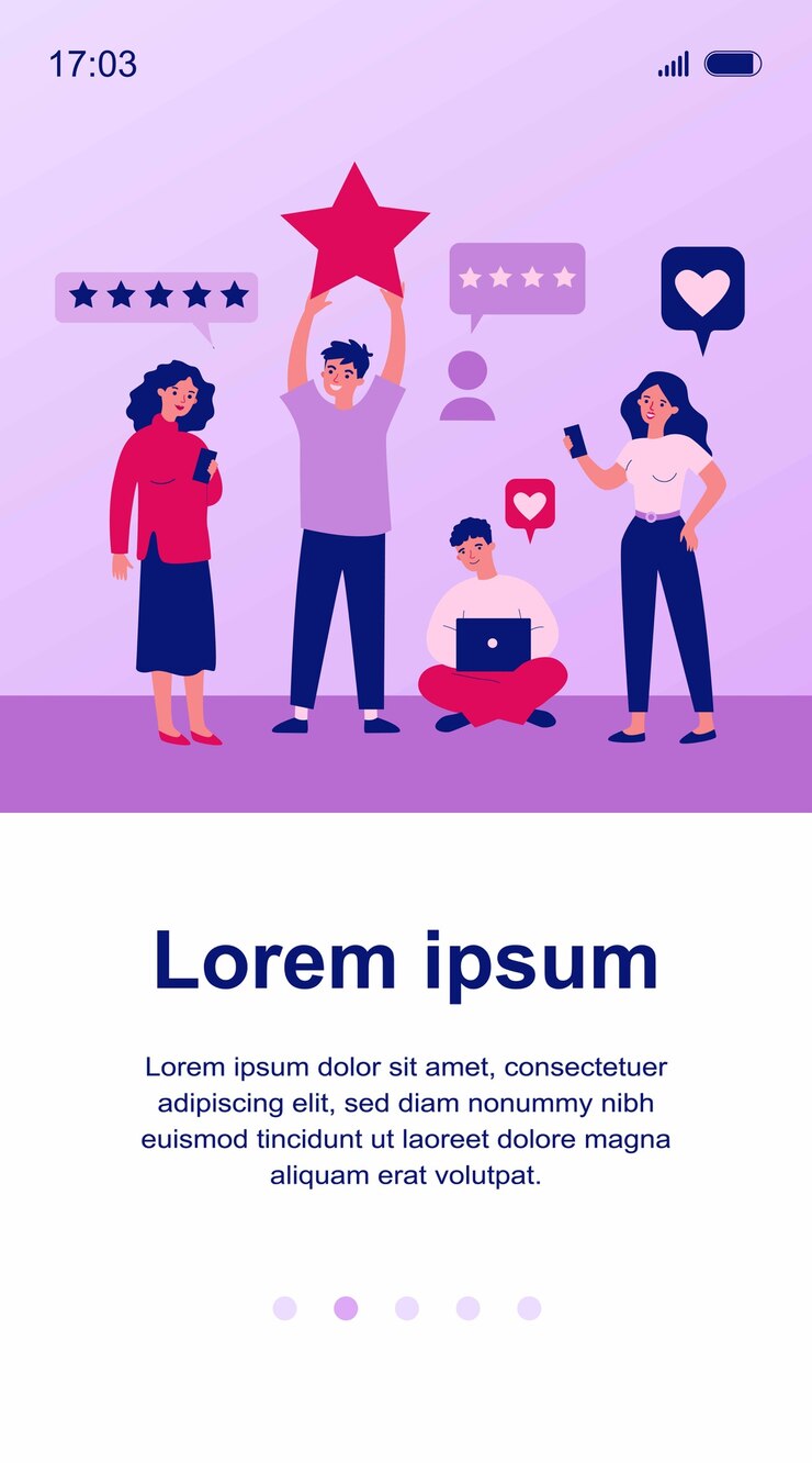 Vector clientes felices dando comentarios al servicio o la ilustración de la tienda en línea