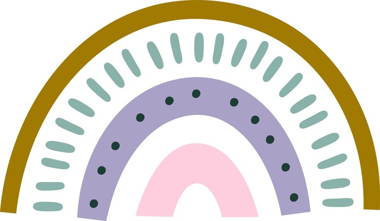 Vector el clip art del arco iris