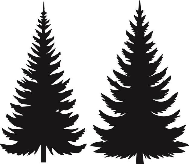 clip art Elemento de diseño del árbol de pino