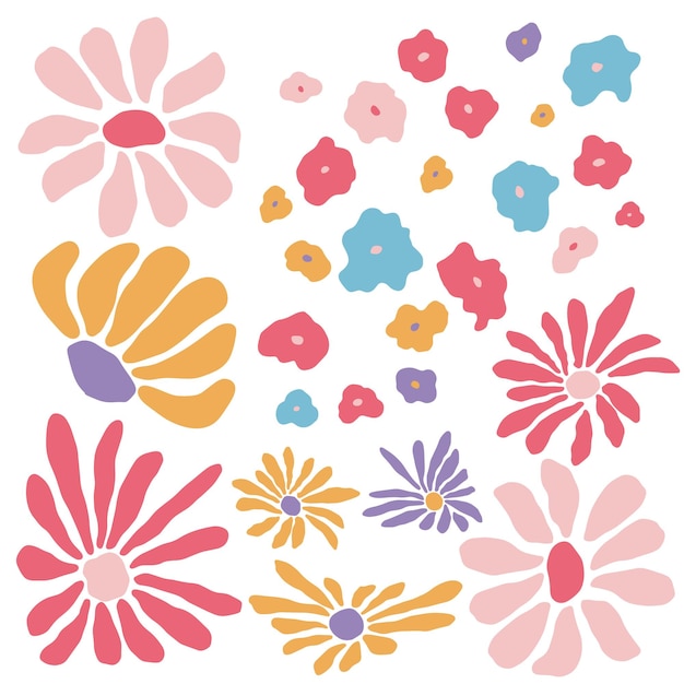 El clip art de las flores de primavera