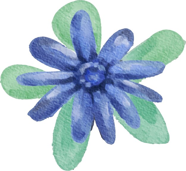 clip art ilustración de acuarela linda de flores arregladas de colores con decoración de hojas