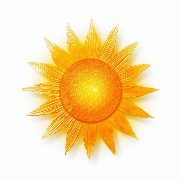 Vector clip de arte rayo de sol brillo solar brillo de sol calor boceto de estrellas estallido de sol clima meteorología amanecer