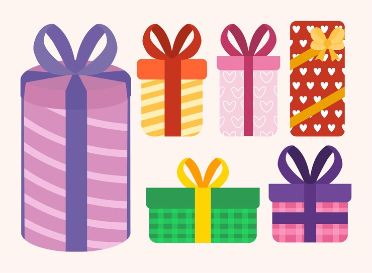 El clip de la caja de regalos
