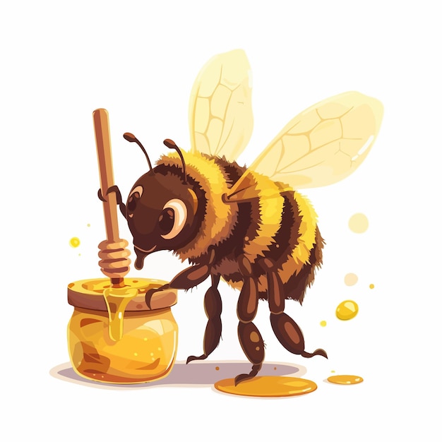 Vector el clipart de la abeja