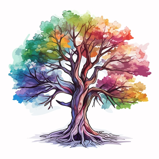 clipart de árbol de bosque