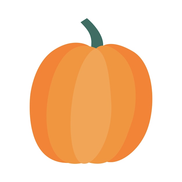 Clipart de calabaza plana Ilustración de calabaza vectorial