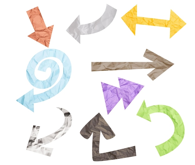 Clipart del conjunto vectorial de papel rasgado