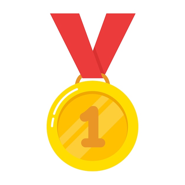 Clipart de dibujos animados de la Medalla de Oro