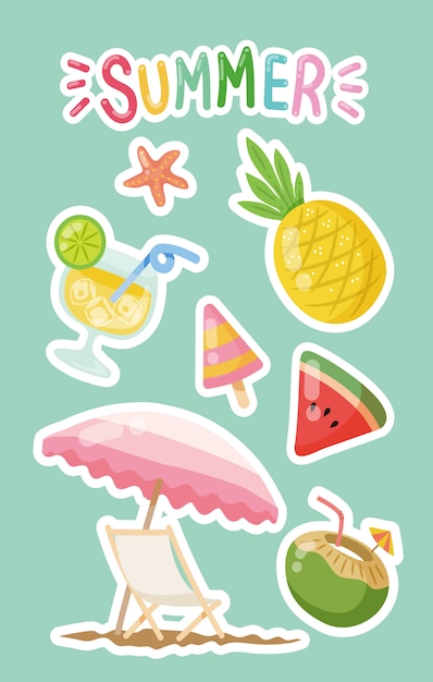 Vector clipart de horario de verano