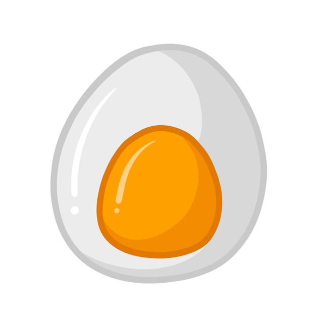 Clipart de huevo medio cocido