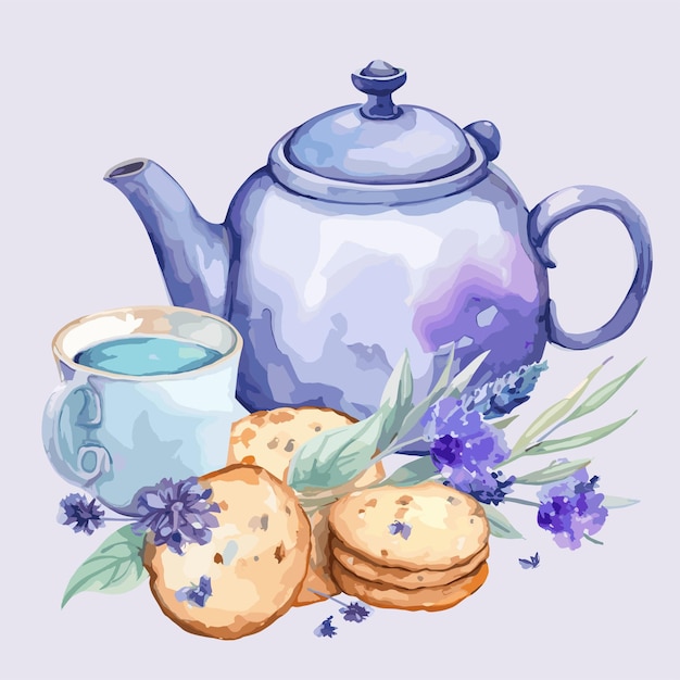 Vector clipart de la ilustración del té