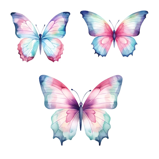 clipart de mariposa de colores