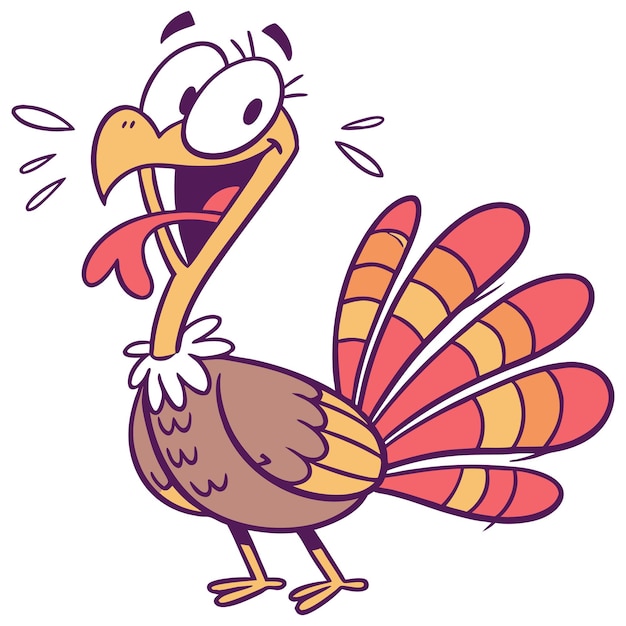 El clipart del pavo simple
