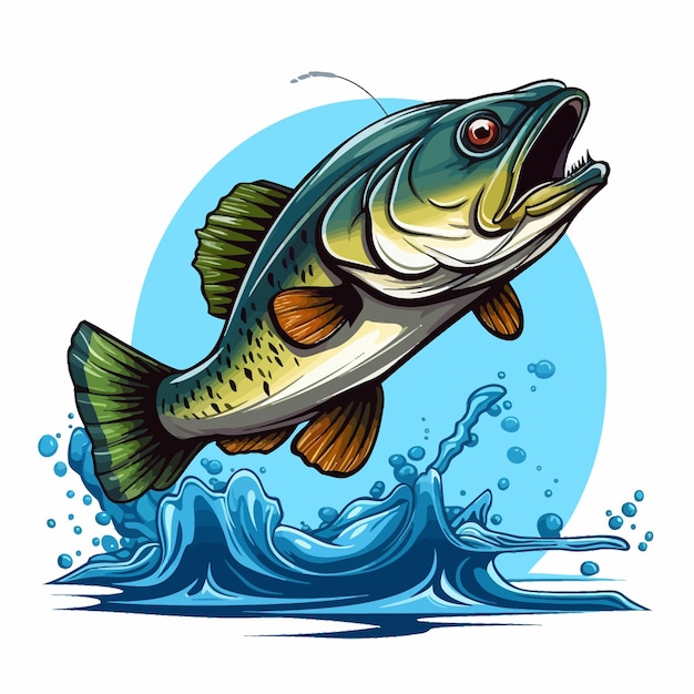 Clipart de pescado de bajo profesional