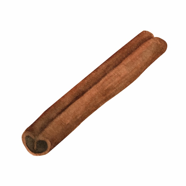 Clipart de rollos de canela acuarela. menú de panadería