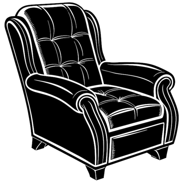 Clipart de sillón de brazo